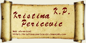 Kristina Peričević vizit kartica